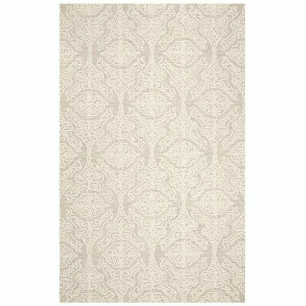 Safavieh 8 x 10 ft. Contemporary Blossom Hand Tufted Area RugSilver & Ivory BLM112G-8
